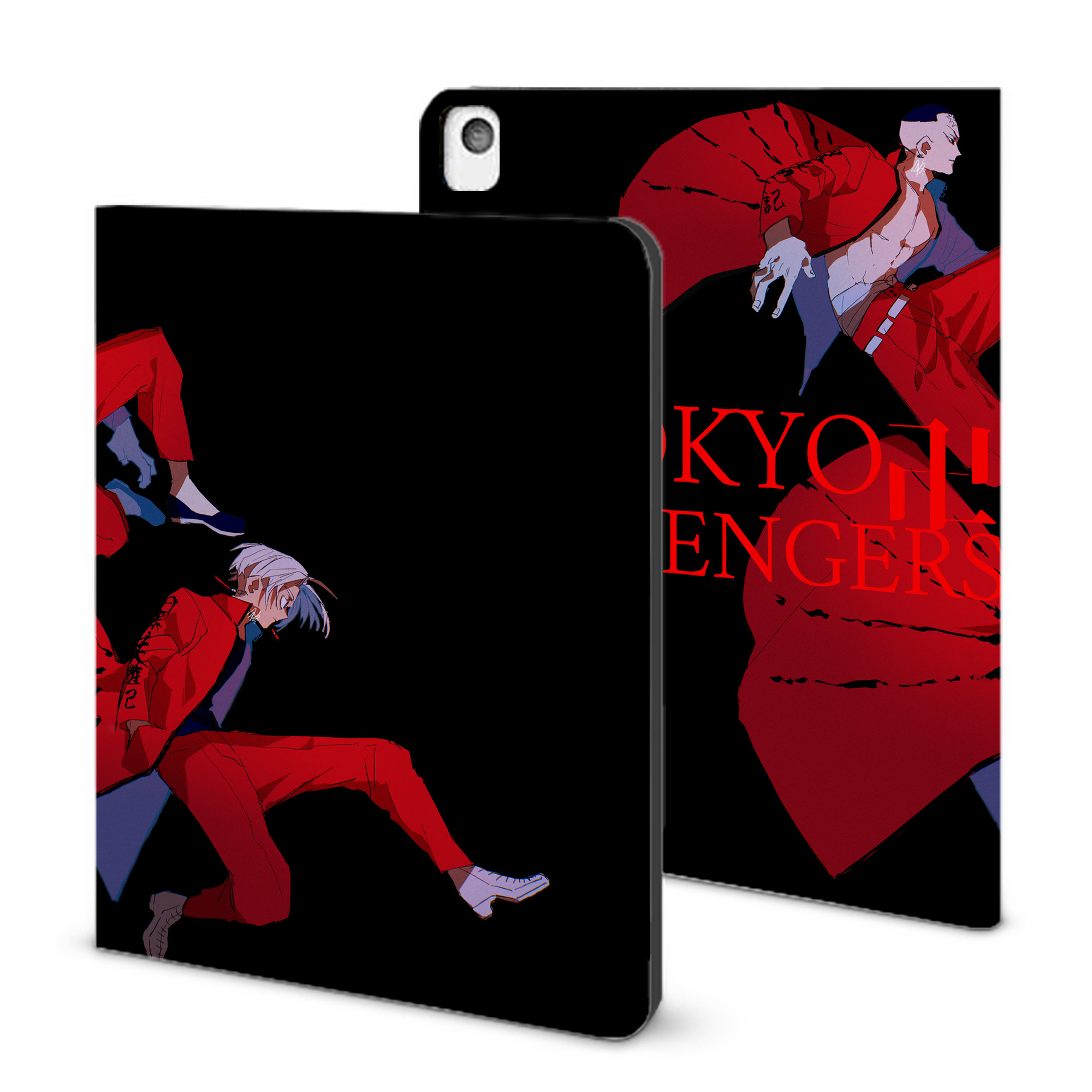 （画像用） 東京リベンジャーズ Tokyo Revengers IPadケース ペンホルダー付き ブックスタイルデザイン